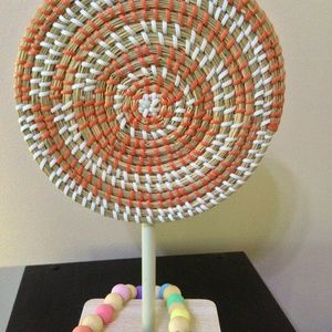 circular object orange